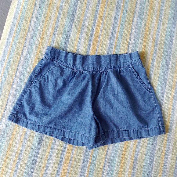 🌟 OshKosh Chambray pull-on shorts 10/12 - Picture 1 of 5